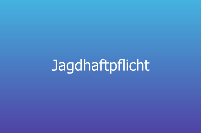 Jagdhaftpflicht