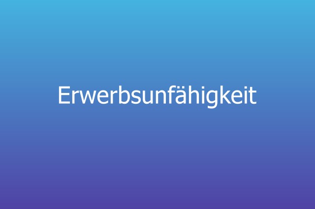 erwerbsunfähigkeit