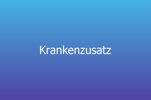 krankenzusatz